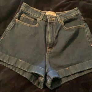 American apparel jean shorts